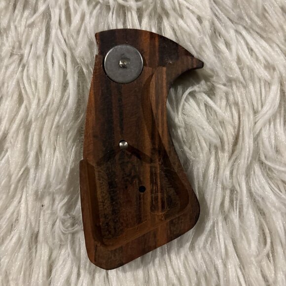 Smith And Wesson OEM Round Butt Wood Grips NOS - Picture 5 of 7